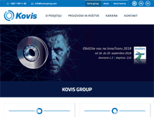 Tablet Screenshot of kovis-group.com